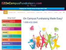 Tablet Screenshot of ezoncampusfundraisers.com